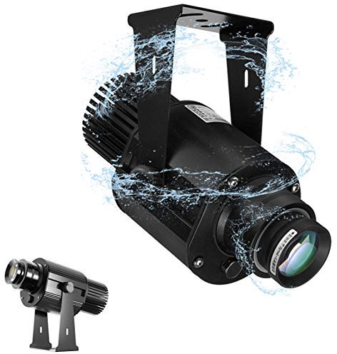 25W LED GOBO Werbung Logo Projektorlampe Licht Drehbar, Einschließlich Kostenloser Benutzerdefinierter Glas-Gobo, Um Das Projekt Image,Schwarz,remote control