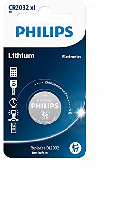 PHILIPS Lithium CR2032 3V BLx1 Battery