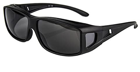 QIULAO Erwachsene Anti-Pollen-Brille, Polarisierte Anti-UVA/UVB-Sonnenbrille, Geeignet Für Erwachsenen-Schutzbrille, Großer Rahmen Kann Gleichzeitig Getragen Werden