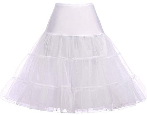 RULTA 50er Jahre Frauen Retro Petticoat Unterrock Vintage A-Linie Crinoline Halb Slips Rockabilly Tutu Rock