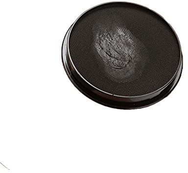 Worparsen Pintura facial de secado rápido activada por agua vibrante cara cuerpo pintura fuerte tintado fuerza uniforme color negro