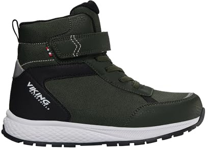 Viking Unisex Kinder Equip Warm Wp 1v Snow Boot, Pine Black, 33 EU