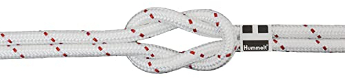 Hummelt Schot Seil Polyesterseil 12mm 20m weiß/rot