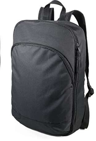 TROIKA Transform Pack - RUC05/BK - Organizer-Etui und faltbarer Rucksack – mit vielen Stecktaschen und Netztaschen für Zubehör (Every Day Carry) – Polyester – schwarz