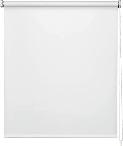 EASYDECO - Estor Enrollable Blackout (Blanco, 155_x_190_cm) | Tamaño Tela 151,5 x 190 cm