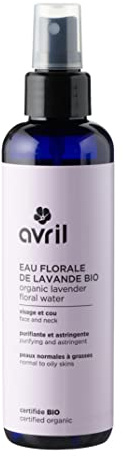 Avril - Eau Florale de Lavande Bio - Visage et Cou - 100% d'Origine Naturelle - Produit Vegan, Certifié Bio Cosmos Organic - Fabriqué en France - 200ml