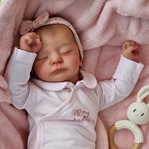 Zero Pam Realista Muñecas Bebe Reborn 48cm Muñecas Reborn De Silicona con Piel Real Suave Cuerpo Muñeco Bebe Recien Nacido Juguetes De Regalo para Niñas