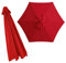 Toile de rechange pour parasol 2.0m/2.7m/3.0m, toile de parasol deporté 6 baleines/8 Baleines, Housse de rechange pour parasols de jardin, Anti-UV extérieur Parasols Auvent de rechange(Couleur:Rouge,T