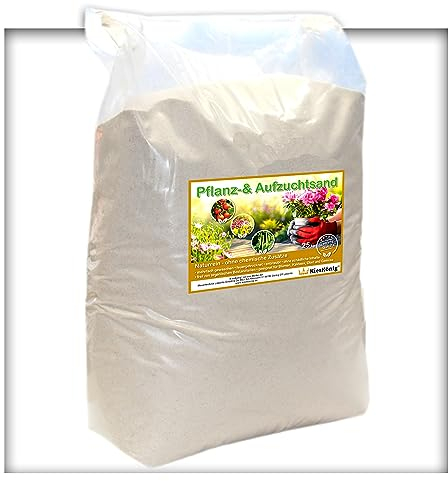 25kg Pflanz-& Aufzuchtsand Pflanzsand Orchideensand Kakteensand 1,0-3,0 mm