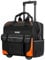 HAUTMEC 14.5 Rolling Tool Bag with Wheels, 25-Pocket Portable Tool Box Organizer with 600D Water-Resistant Fabric, Wide-Mouth Design, Oversized Wheels & Telescoping Handle - HT0353