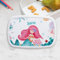 Transparent Gift Fiambrera Infantil Personalizada con Nombre Sirenita. Fiambreras para Niños y Niñas. Porta Bocadillos para Excursión, Colegio y Guardería. Caja Almuerzo y Merienda Vuelta al Cole