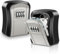 ORIA Schlüsseltresor Schlüsselbox 2 STK, 4-Stellige Zahlencode Schlüsselsafe, Wandmontage Schlüsselkasten, Key Lock Box Rostfrei Legierung, für Büro, Zuhause, Garage - 2er Pack