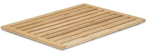 TIENDA EURASIA – Tarima de Ducha | Material Bambu | Color Madera Natural | Medidas 45 x 62 x 3.2 cm | Reverso con Gomas Antideslizantes | Tarima Ducha | para Interiores y Exteriores