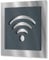 Urhome WLAN Internet Türschild aus V2A Edelstahl 120x120-230x230mm Anthrazit Ral 7016 - Piktogramm Schild rostfrei - Infoschild für Wand Tür Innen Außen