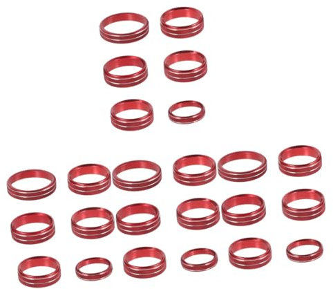 Mobestech 24pcs Ac Knob Cover Knob Ring Trim Air Conditioning Volume Control Panel