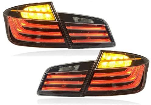AIMXGBPS Auto Rücklicht für BMW 5 Series 2011-2017 F10 F18 520 525, Beleuchtung Rückleuchtenglas Lichtscheibe Glas | Rechte u. Linke Seite | Rücklichtern Ersatz