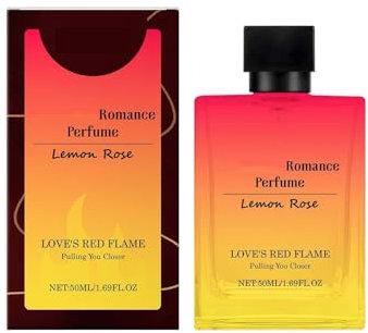 Eau de Parfum, Sinnlich Romantisches Parfum, Leidenschaftliches Liebesparfüm, Lemon Rose Eau Toilette Spray, Langanhaltend mit zartem Duft, Parfum für Frauen Männer (1pc)