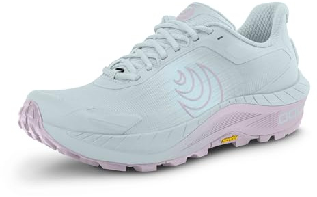 Topo Athletic Women's MTN Racer 4 Lightweight Comfortable 5 mm Drop Trail Running Shoes, Athletic Shoes for Trail, Grey / purple, 8 UK