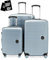 Hauptstadtkoffer Mitte - 3er Kofferset - Handgepäckskoffer 55 cm, mittelgroßer Koffer 68 cm + großer Reisekoffer 77 cm, Hartschale ABS, TSA, Pool Blue
