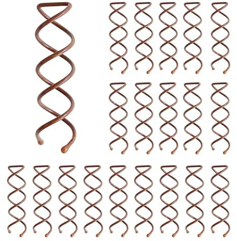 BUOKSLLY 20pcs Haarspiralen,Spiral Haargummi, Haargummi Spirale, Durable Spiralhaargummi, Stylish Spiralen for All Hair Types DIY - Perfect for Everyday & Special Occasions, Braun