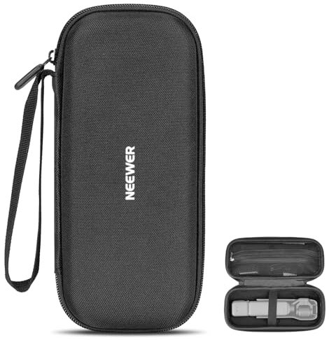 NEEWER Pocket 3 Case, Portable Hard Bag Compatible with DJI Osmo Pocket 3 Gimbal Camera and Handle and Creator Combo Filter Accessories, Inner Mesh Pocket/Elastic Strap/Plush Lining, AC025