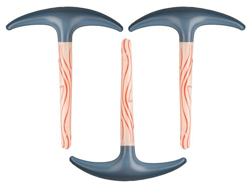 Tabanzhe 3PCS Inflatable Pickaxe-Fake Blow Up Chopping Tool Cosplay Pickaxe Props Party Favors for Kids Children Halloween Carnival Supplies