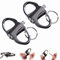 Briquet porte-clés indéfini avec porte-clés, porte-clés en métal, allumettes étanches illimitées, ensemble allume-feu d'urgence portable d'alpinisme, 2 Noir, L