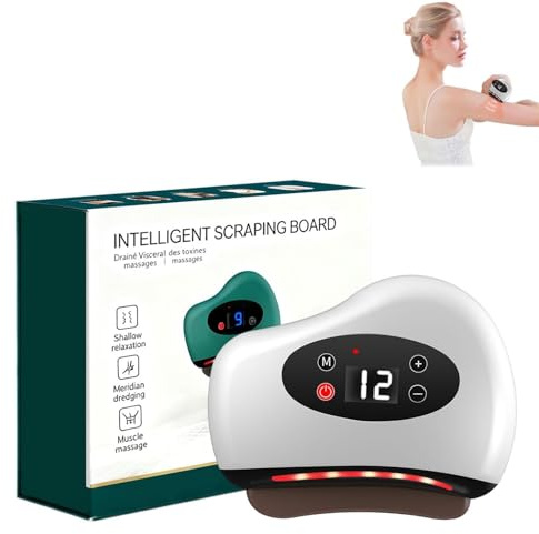 Gratte-pieds ThermaEdge, apaise les gonflements et soulage la douleur en quelques minutes, triple action - lumière rouge/chaleur/vibration, 12 niveaux de massage et 12 niveaux de chaleur(#a)