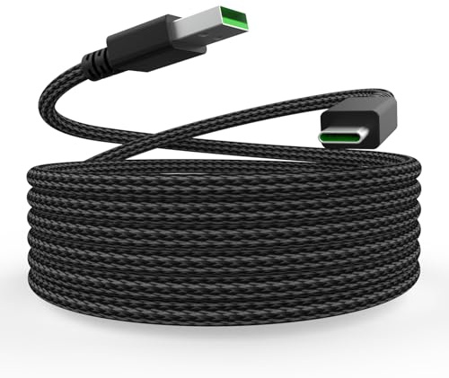 USB C Ladekabel Datenkabel kompatibel mit SteelSeries Aerox 3 / Aerox 5 / Aerox 7 / Aerox 9 / Prime Wireless FPS Gaming-Maus, Glorious Modell D- (Minus), Esports Mini FPS Gaming-Maus, Geflochtenes