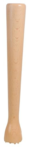 Lodoot Beechwood Drink Muddler Wooden Masher Crusher Cocktail Damper Tool Ice Hammer Beige Beech