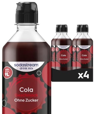 Sodastream drink mix Cola ohne Zucker, 4er Pack (4 x 440 ml)