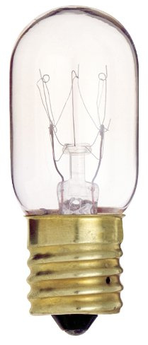 Satco S4722 130V Intermediate Base 15-Watt T7 Light Bulb, Clear