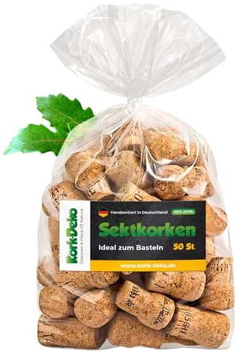 Sekt-Korken/Champagnerverschluss, gebraucht | Deko Hochzeit Basteln Kreationen, 50 Stück