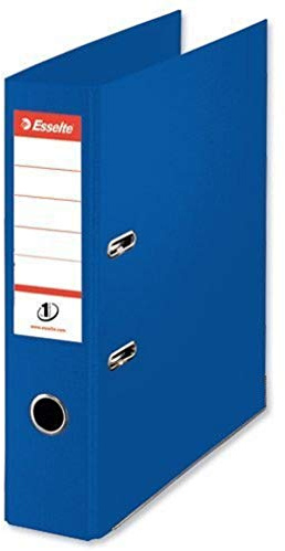 Esselte Lever Arch File, PP, Vivida Range, 7.5 cm Spine, 48085 - Foolscap, Blue,