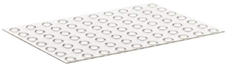 Home Xpert 70 Stück Schutzpuffer Clear Linse, Anschlagpuffer, Möbelpuffer, Anschlagdämpfer, transparent, selbstklebend, Ø 6,4 mm, Höhe: 1,9 mm