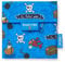 Roll’Eat ®- Snack'n'Go Kids | Porta Merenda per Bambini Porta Sandwich Riutilizzabile ed Ecologico senza BPA,Pirati Azzurro