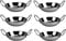 Set of 6 Stainless Steel 17CM BALTI Dishes - Indian Serving Dishes - Curry Night - Fast Dispatch by Prima