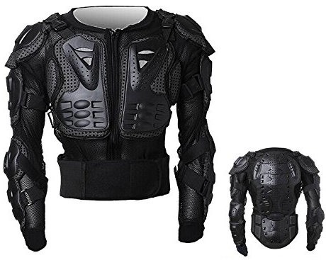 MONTALIN Peto Integral Moto, Motocross, Enduro, chaqueta Proteccion NEGRO M L XL XXL XXXL (XXXL)