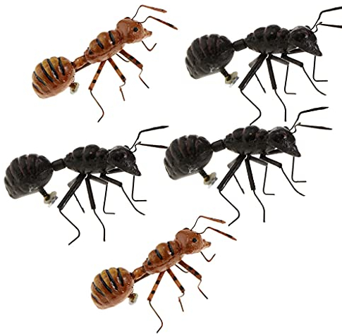 Fenteer Realistische Tier Insekten Kühlschrankmagnet Garten Dekor Set, 5pcs / Set - Ameise