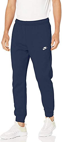 Nike Herren Sportswear Club Fleece Jogginghose, Midnight Navy/Midnight Navy/White, M EU