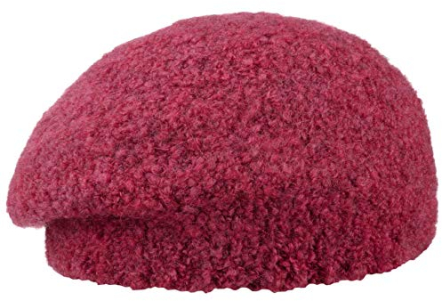 bedacht Bratz Alpaka Baskenmütze Mütze Wollbaske Winterbaske Damenmütze Damenbaske Baske Damen - Made in Italy Winter Herbst-Winter - One Size pink