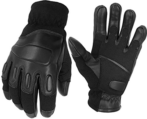 TacFirst Allrounder II Taktische Einsatzhandschuhe, Schnitthemmende Polizei, BW, SEK, Security Handschuhe (5XL, Schwarz)