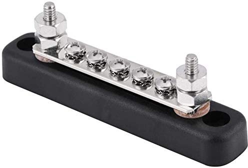 Namvo Rails de collecte 5 positions Bloc de raccordement électrique avec 2 boulons AC 300V DC 48V pour camion, bus, caravane