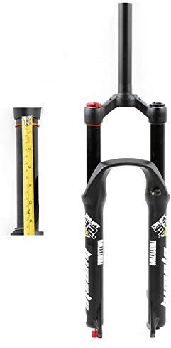 TOMYEUS Fourche de Suspension de Vélo VTT 26 Pouces 27,5 29 ER, Alliage D'aluminium 1-1/8 Absorbeur Steerer Fourche À Air Voyage 160mm (Couleur : Shoulder Control, Size : 26inch)
