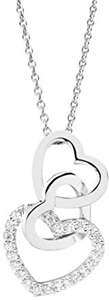 NANA KAY Pure Love Halskette Lovers 925´er Sterling Silber mit Zirkonia besetzt ST1019