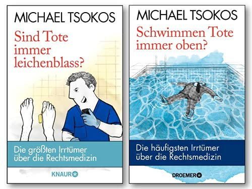 Michael Tsokos | Irrtümer über die Rechtsmedizin | 2er Set als Taschenbuch und Hardcover | Sind Tote immer leichenblass? + Schwimmen Tote immer oben?