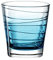 Leonardo Vario Struttura 026838 Verre à eau en verre coloré Bleu 250 ml