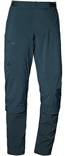 Schöffel Damen Hybrid Pants Tree Run L, regenfeste, winddichte MTB Hose mit 4-Wege-Stretch, robuste Fahrradhose mit Belüftungsreißverschlüssen, atmungsaktive Outdoor Hose, black, 36