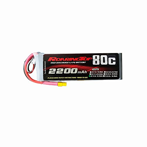RoaringTop 14.8V 2200mAh 4S 80C RC Batterie Lipo Batterie RC Hardcase Lipo Akku Pack Mit Deans Anschluss Für RC Auto RC Boot RC Truck Heli Flugzeug