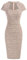 GRACE KARIN Robe Moulante Vintage à Manches Longues pour Femme - Crayon et péplum, Tweed Rose, XXL
